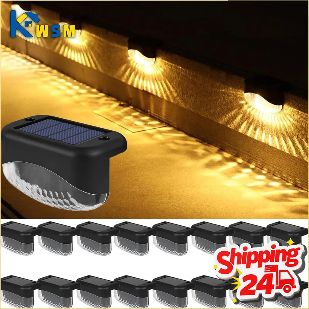 lumière solaire noire encastrée led autoadhésive extérieure jardin allée moderne