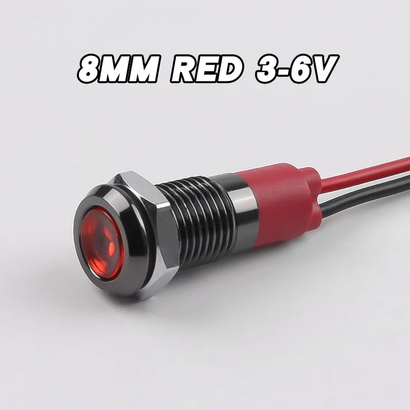 ampoules led 8mm rouge vert jaune bleu blanc étanches fil moderne
