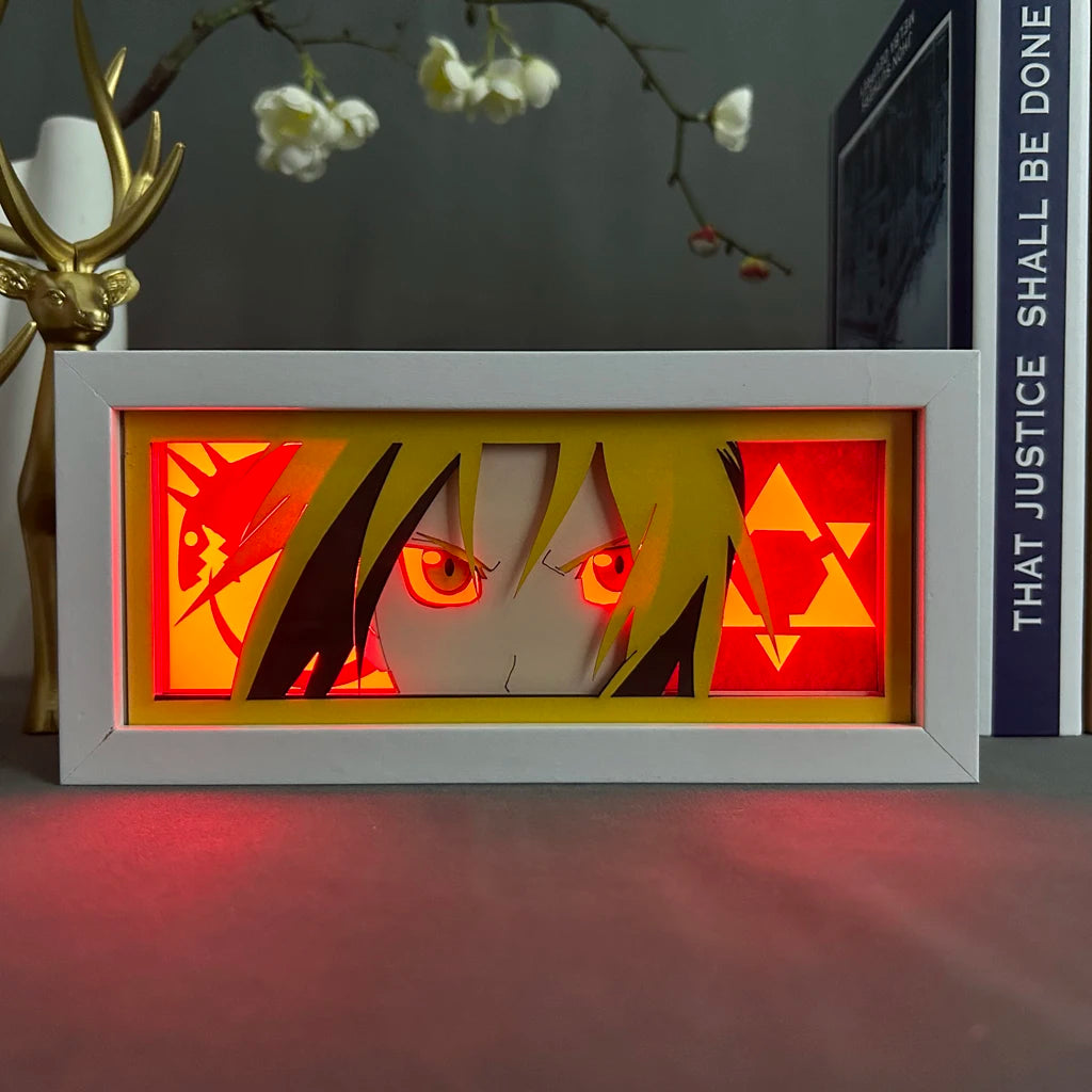lampe led animée fullmetal alchemist edward elric yeux lumineux dessin animé moderne décoration chambre