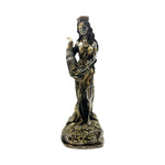 statue déesse justice résine or argent détails sculpturaux classique décoration chambre salon