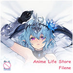 coussin dessin animé violet blanc motifs floraux personnage cosplay chambre