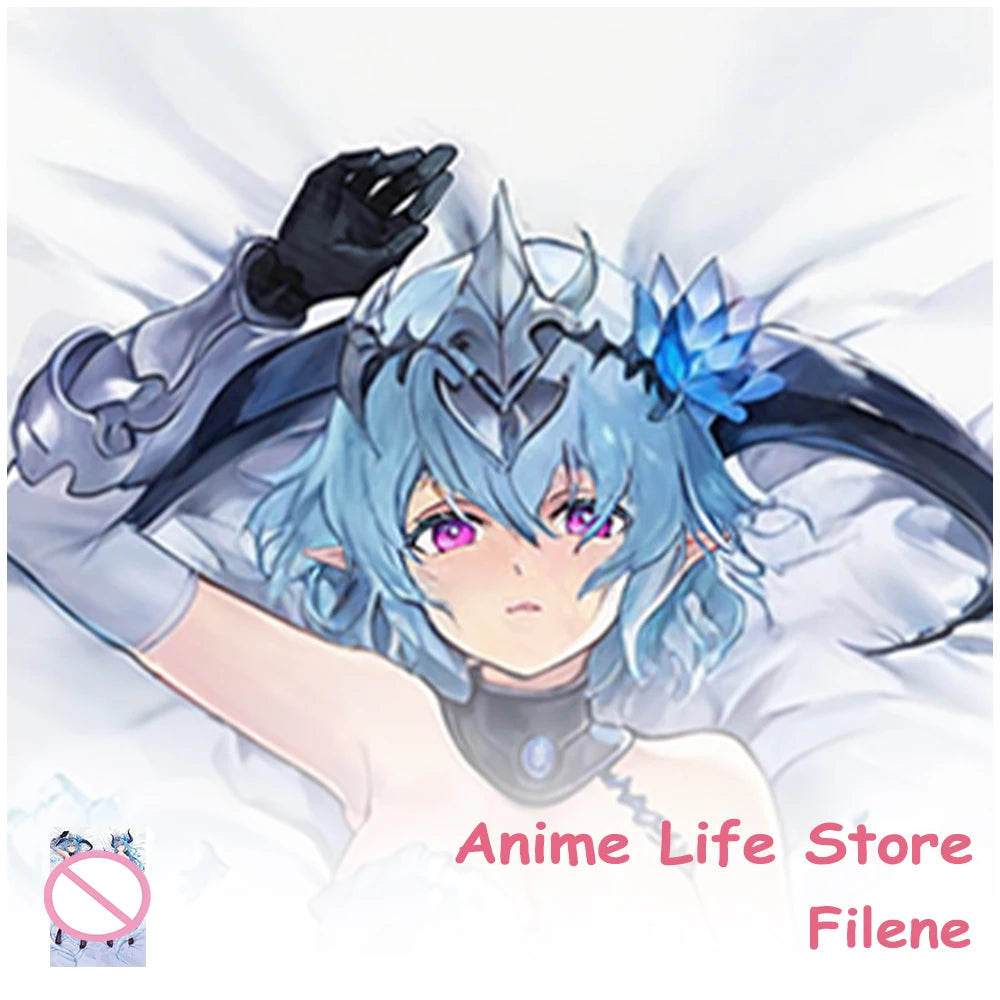 coussin dessin animé violet blanc motifs floraux personnage cosplay chambre