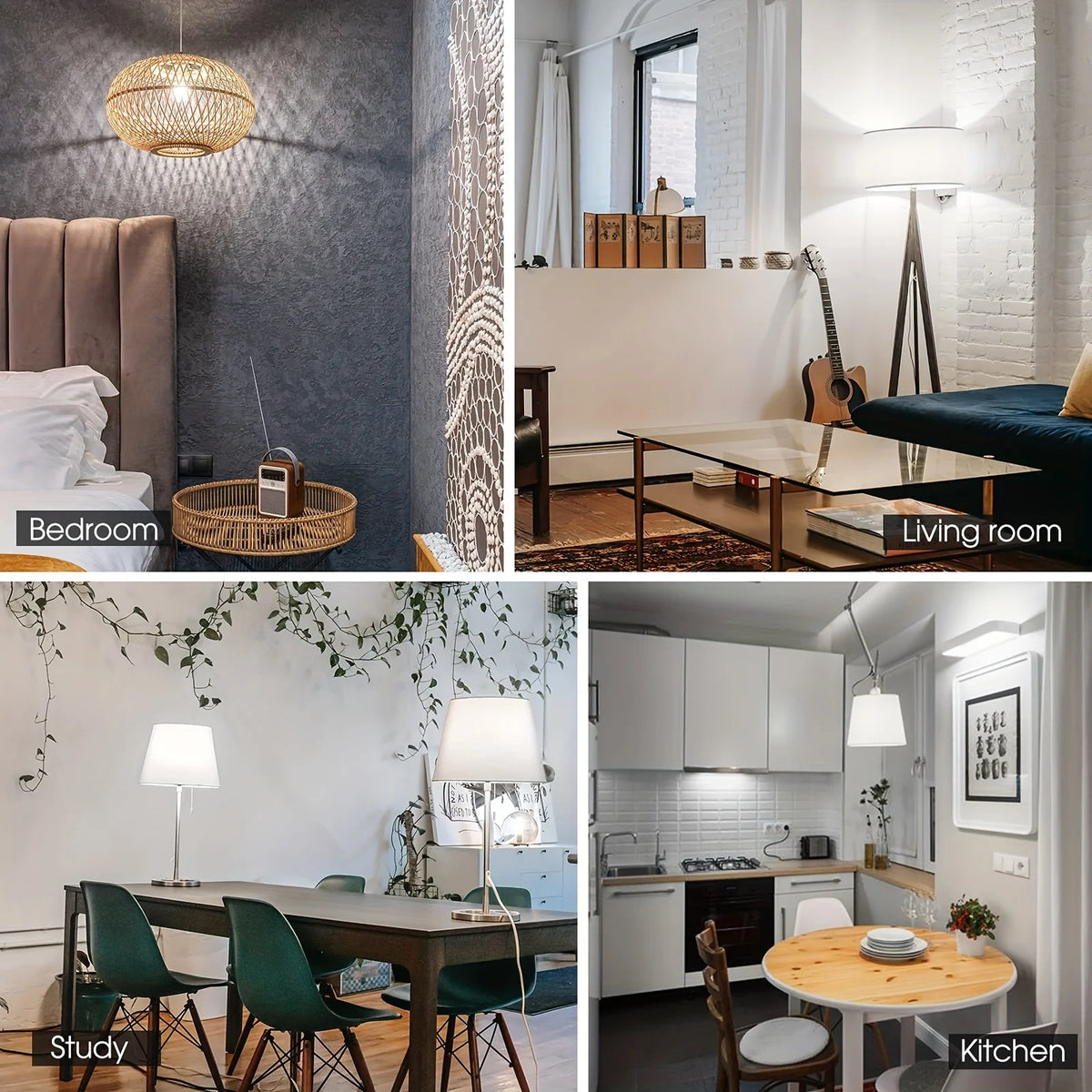 lot ampoules led e27 boule blanche mate éclairage intérieur salon maison moderne