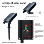 ruban led solaire multicolore modes télécommande moderne décoration extérieure ip67 10mètres