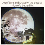 lampe projection lune moderne éclairage blanc gris éclairage intérieur plafonnier led opacité chambre salon