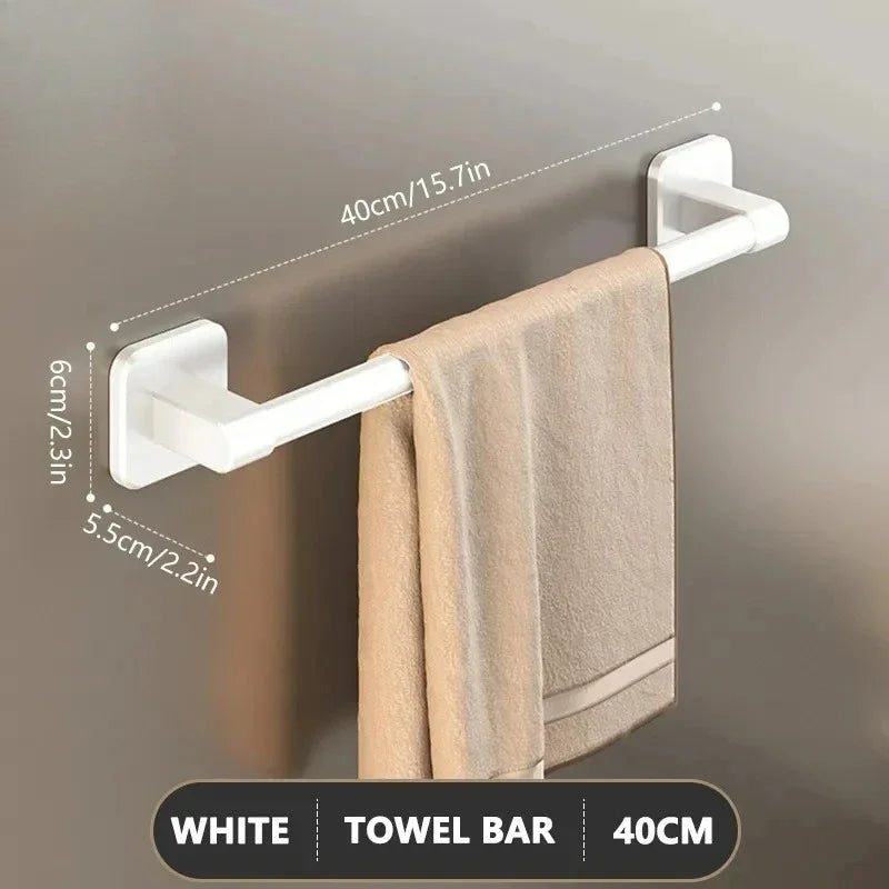 porte serviettes mural argenté moderne lisse serviettes gant vaisselle savon 50cm 30cm 40cm