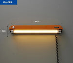 lampe led moderne orange rectangulaire fixée mur éclairage cuisine salle manger 2000 82000 flux