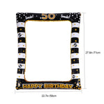 Cadre photo gonflable noir élégant pour événements