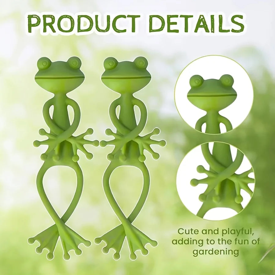 supports plantes forme grenouille vert décorative ludique 13.5cm hauteur 6cm largeur ensemble items