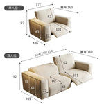 canapé salon moderne forme beige clair tissu composite coussin doux