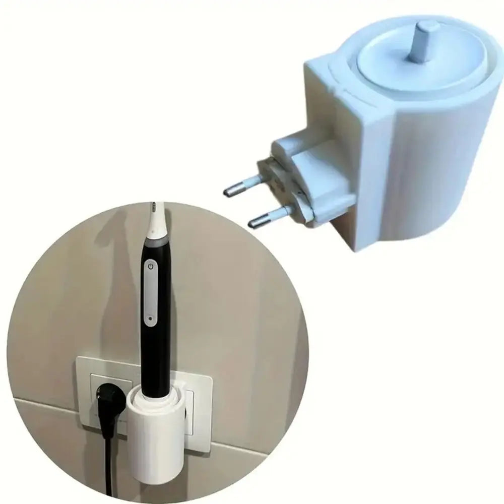 support brosse dents électrique rechargeable blanc rouge moderne salle bain organisateur