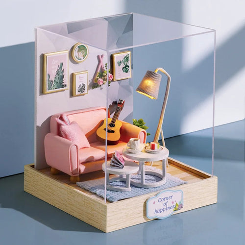 miniature magasin vintage bois artisanale diy bacs fruits légumes viandes sucreries pâtisseries