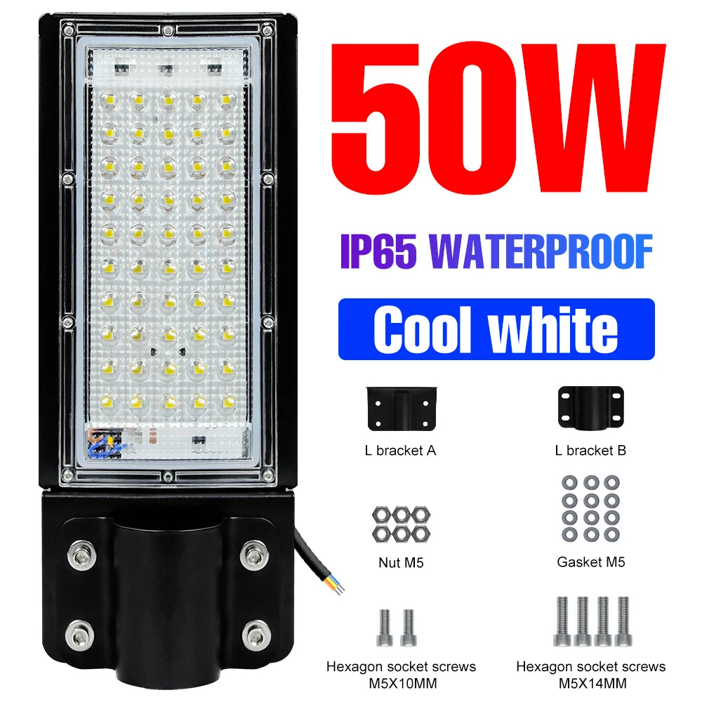 projecteur led lampe rue moderne étanche ip65 blanc vis extérieure 220v
