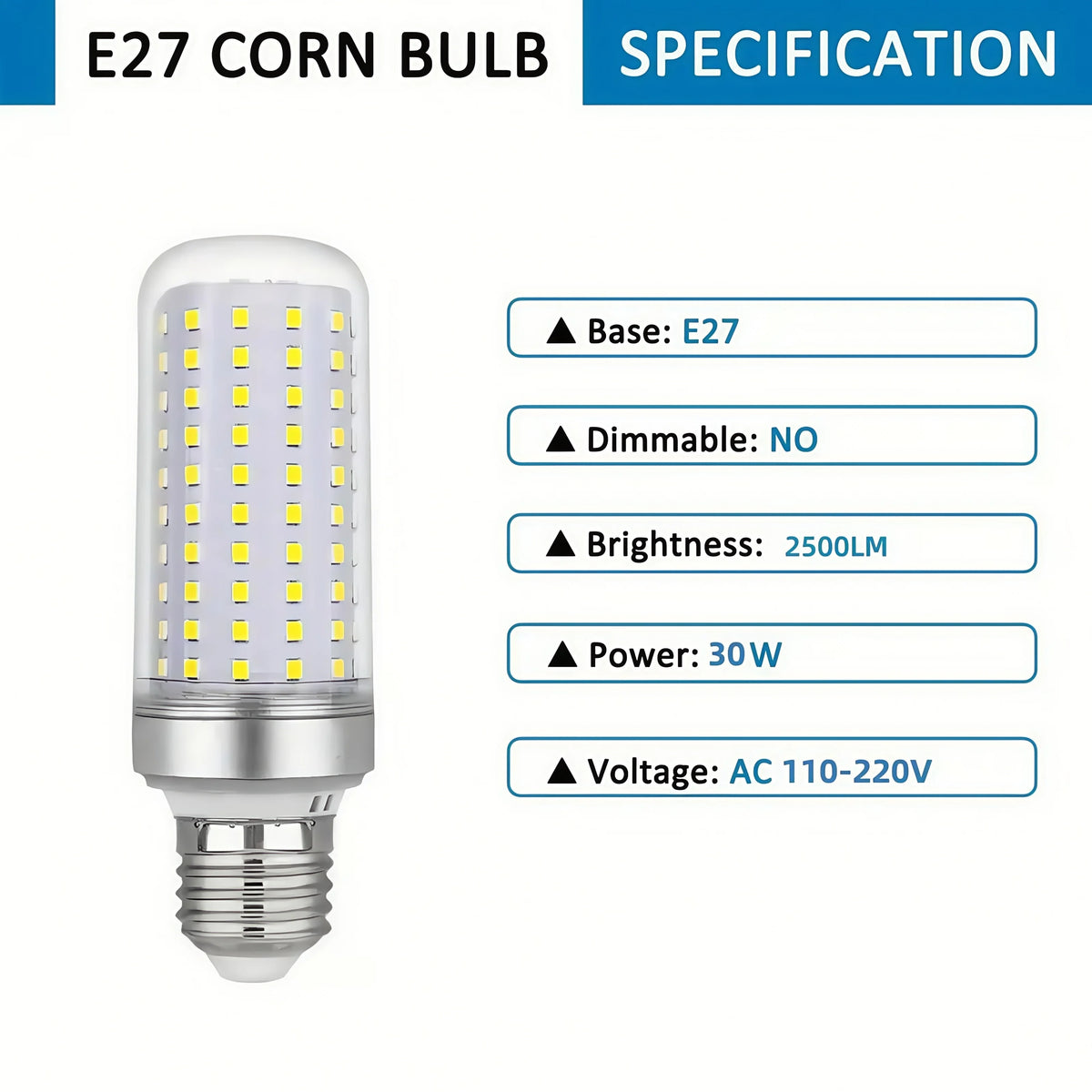 ampoule led argentée base e27 moderne opacité lumière froide 6000kintérieur 110 220v