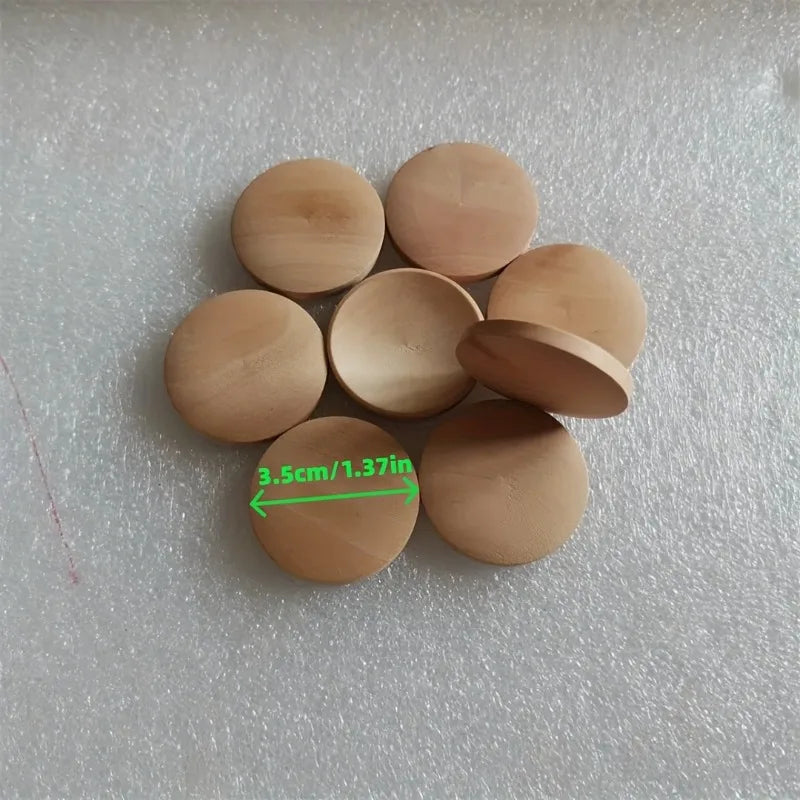 décorations bois boules naturelles simples paquet bricolage minimaliste 30 pièces 3.5cm