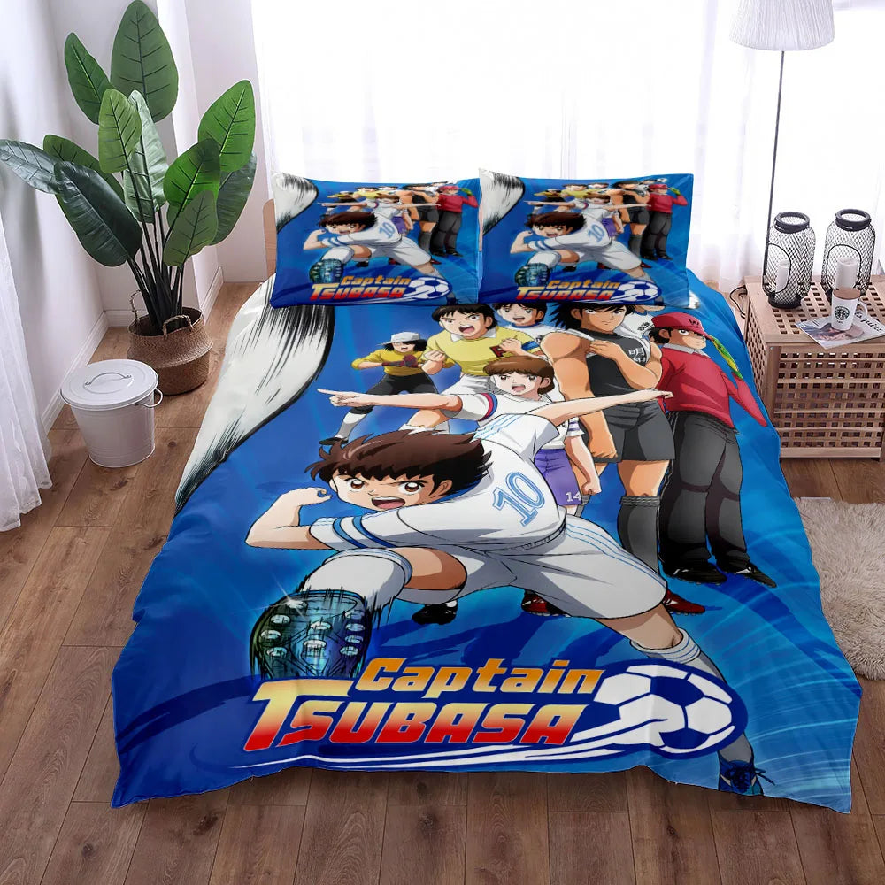Housse de couette Inazuma Eleven dans une chambre d'enfant