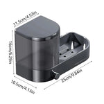 distributeur vaisselle éponge brosse gant drainage adhésif moderne gris métallisé mat opacité