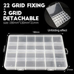 boîtes rangement transparentes modulaires grilles détachables organisation pratique bijoux outils écologiques plastique pp respectueux