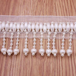 ruban décoratif blanc ovales dentelle classique mariage tulle élastique matériaux couture fixations invisibles