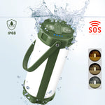 lampe torche portable vert moderne ip68 étanche mode ajustable led rechargeable annuel anneau inclusion