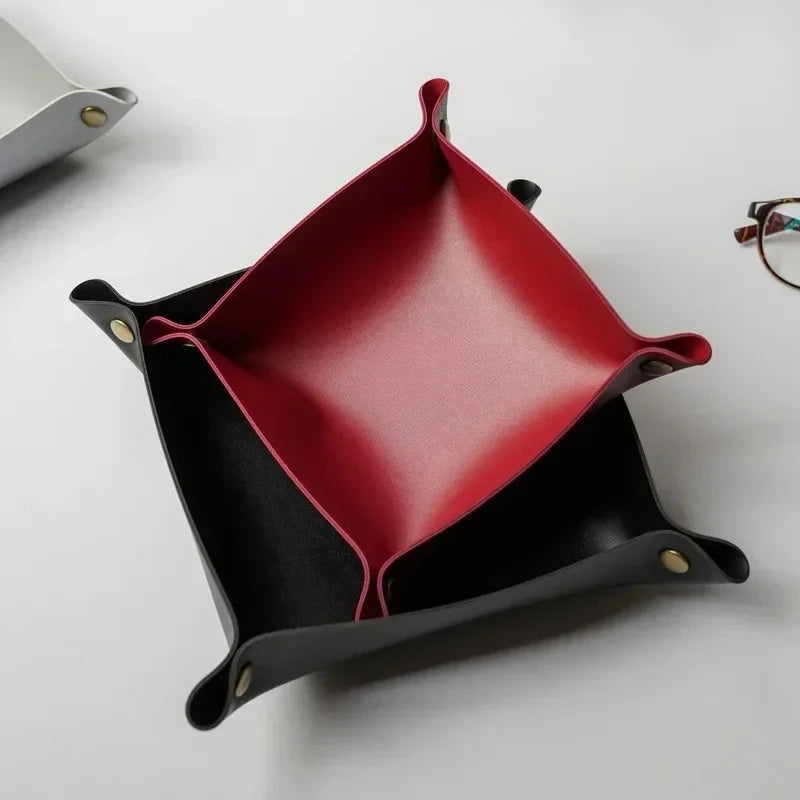 porte clés pliable simili cuir moderne dorés gris marron rouge vert jaune