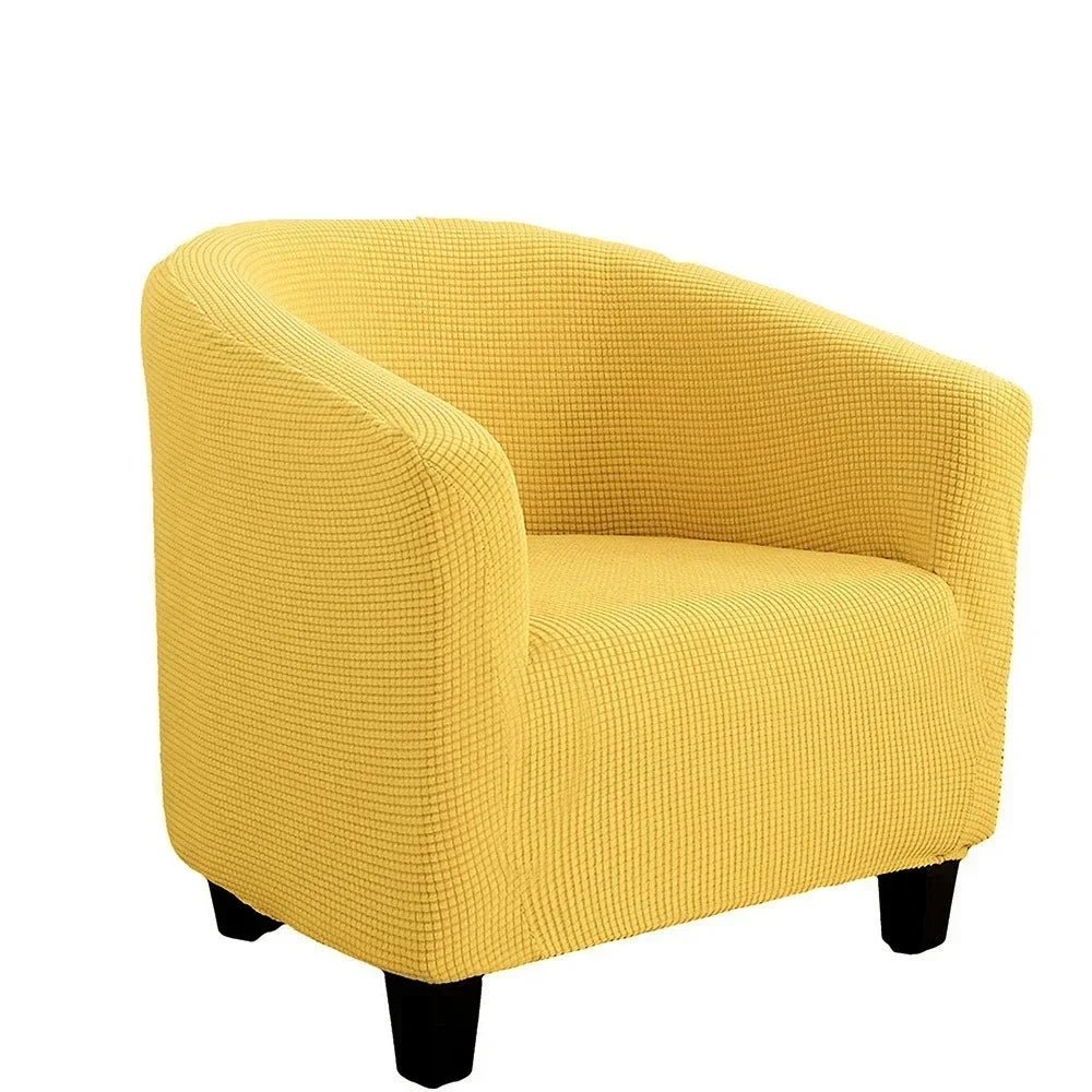 housse fauteuil moderne carreaux gris blanc élastique décorative salon salon maison intérieur