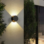 applique murale led moderne noire ip65 éclairage balcon allée porte fixation mur