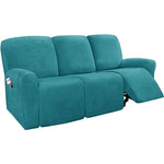 housse canapé velours moderne vert foncé bleu clair beige gris inclinable placesversible machine