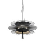 suspension lumineuse moderne dorée cercles concentriques opaque chaîne câble électrique 60 249 lumens 90