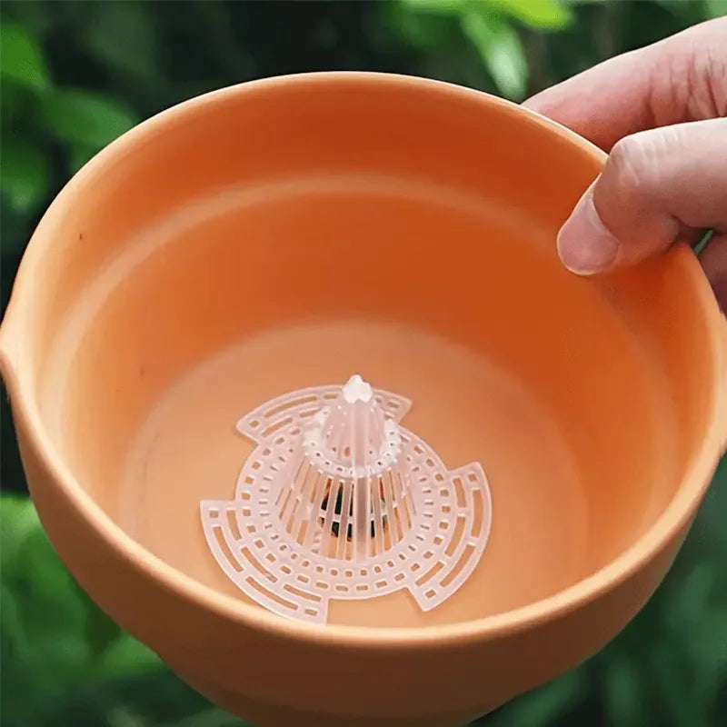 filtre drainage transparent moderne pot fleur grille perforations jardinerie accessoire plastique qualité jardin