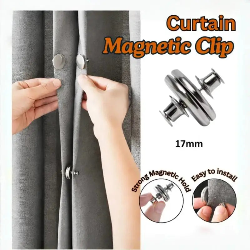 clips magnétiques rideaux argenté moderne adhésifs réglables pvc accessoire fenêtre fixations