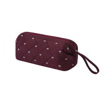 Sac main rose clair noir beige bordeaux quilted moderne élégant poignée amovible réutilisable polyester