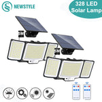 lampe solaire led extérieure imperméable ip65 détecteur mouvement modes éclairage moderne clips