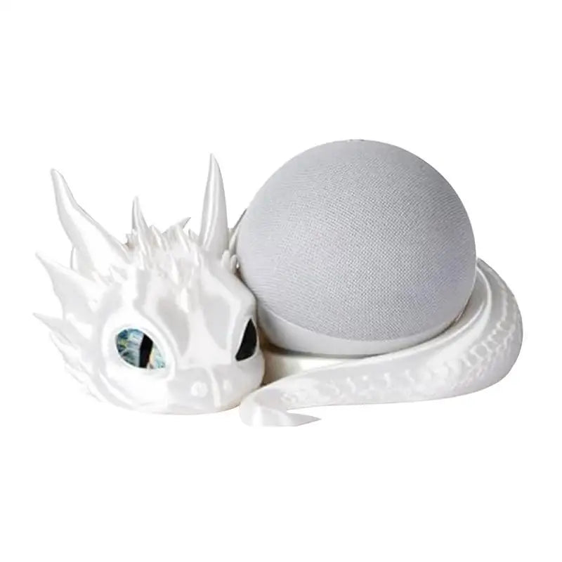 support enceinte connectée dragon stylisé impression 3d fantaisie couleur rouge bleu vert violet noire
