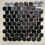 panneau décoration murale hexagonal sequins brillant fond fête mariage anniversaire baby shower décor moderne