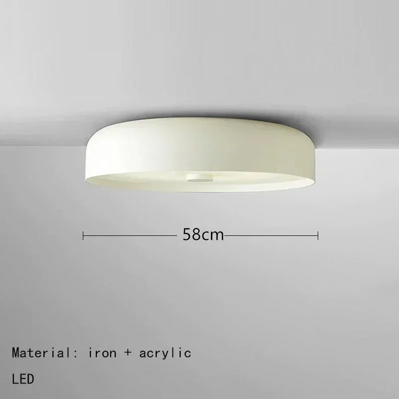 plafonnier rond moderne fer blanc noir marron adhésif led minimalist 2000 82000 lumens touch