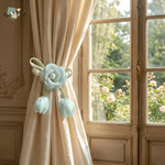 accessoires fenetre fleurs bleu rose noir blanc vert decoratif romantique adhésif polyesters