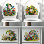 autocollants murals lutin fleuri papillons motifs floraux illustration cartoon opaques adhésifs multicolores animaux compagnie