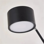 lampe sol led noir moderne art deco touch on off base plate