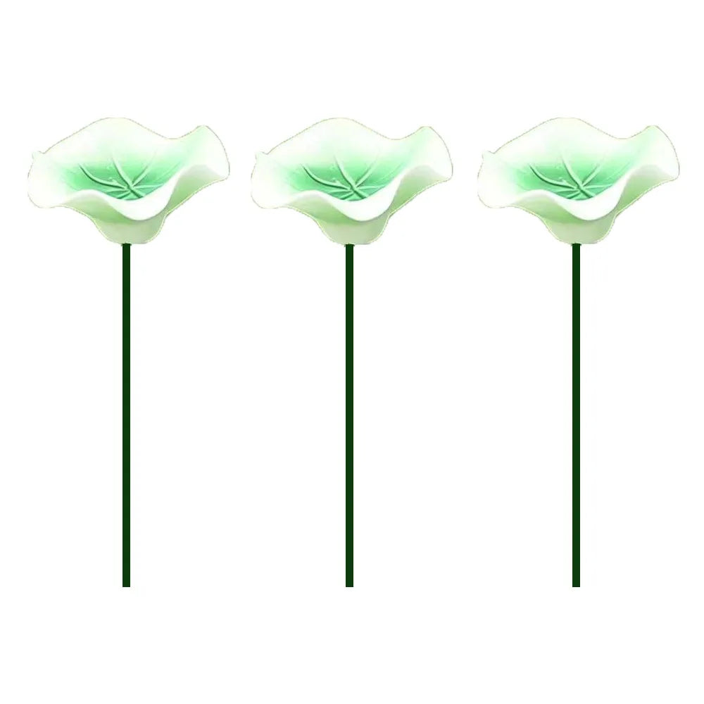 supports papillons artificiels fleurs simples modernes décoratifs tringles rose blanc jaune vert