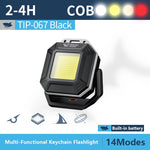 lampe travail rechargeable kaki noir texturée robuste industrielle pliable aimant stroboscope multiple couleurs