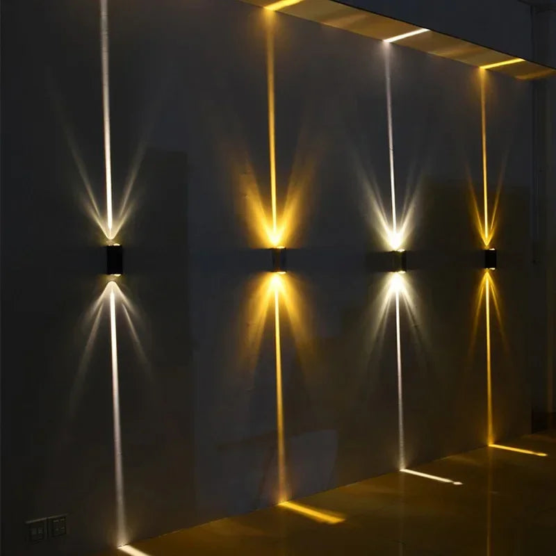 applique murale led noir contemporaine ip65 fixations vis 2492000lm 85265v