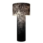lampe sol moderne blanc abat jour texture grunge led minimaliste interrupteur bouton