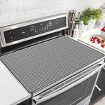 tapis protection silicone chauffe gris rayures moderne adhésif cuisine comptoir 27.55x19.68 inches