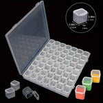 boîtes rangement transparentes clips fermeture organisation diy mosaïque bijoux électroniques petits objets modernes