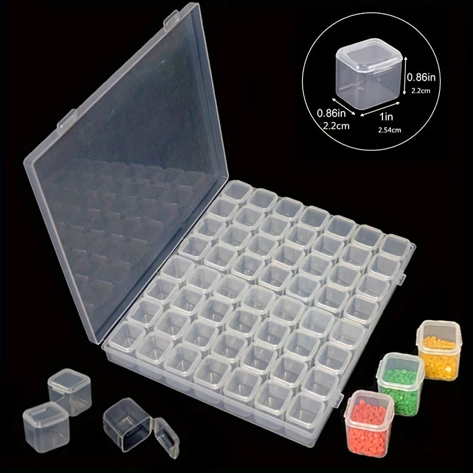 boîtes rangement transparentes clips fermeture organisation diy mosaïque bijoux électroniques petits objets modernes