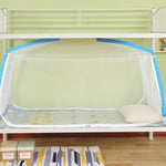 filet protection lit enfant transparent blanc rose bleu moderne clips inclusion