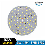 plaque led 12v smd 5730 3w 5w 7w 9w 12w 15w 30w 45w gris
