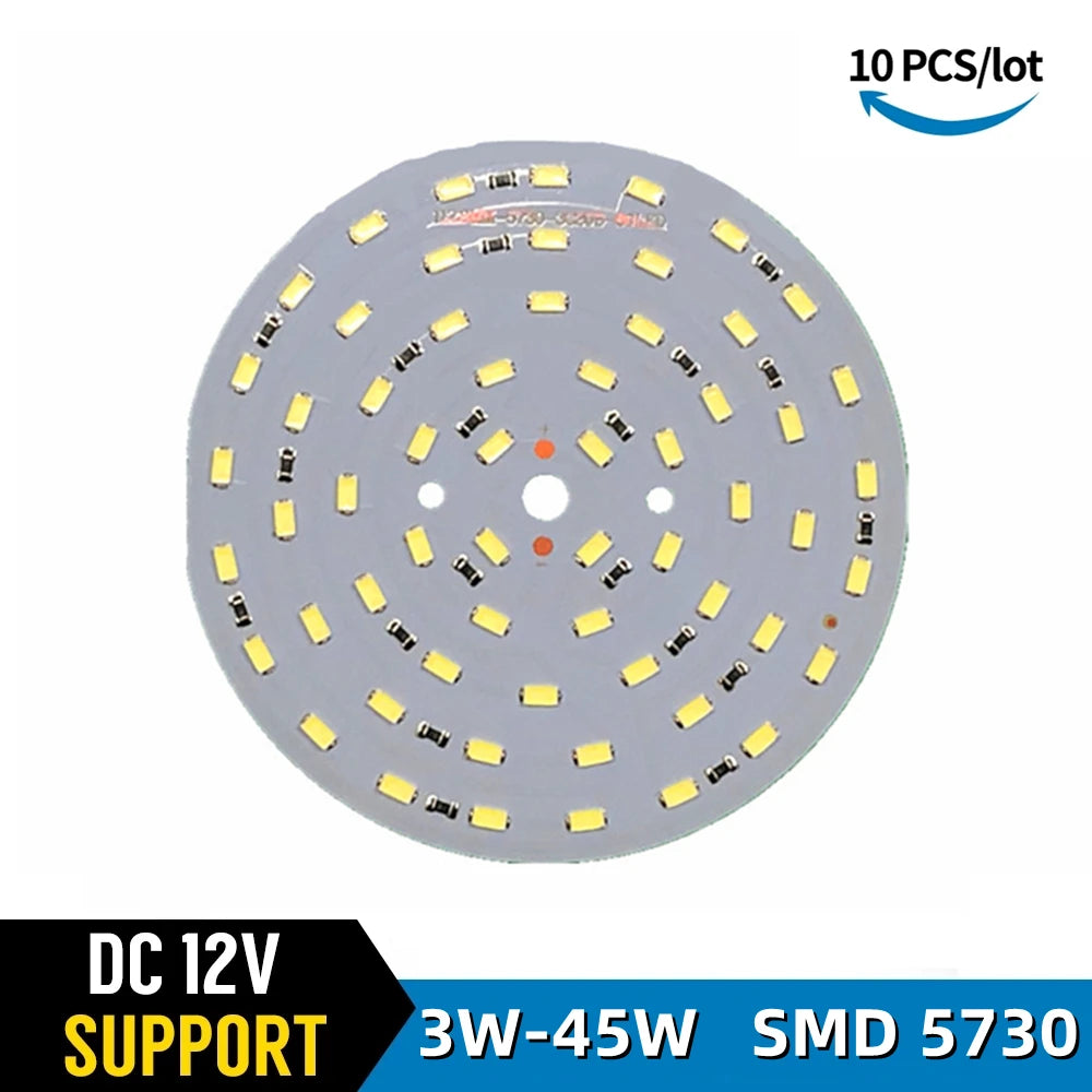 plaque led 12v smd 5730 3w 5w 7w 9w 12w 15w 30w 45w gris