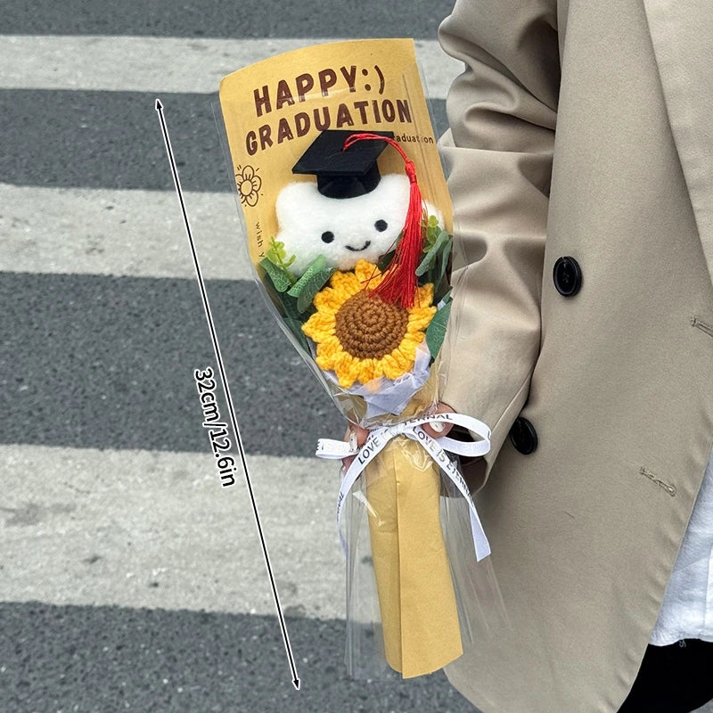 bouquet fleurs artificielles tournesols jaune orange blanc décoration mariage cadeau fête enseignants